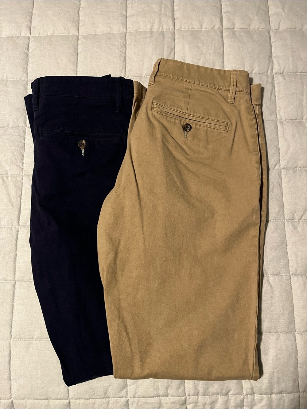 Two Pairs of Chino Pants for School Uniform